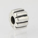 Authentic Pandora Ribbed Clip Charm - Sterling Silver Bead 790163 Authentic Pandora Ribbed Clip Charm - Sterling Silver Bead 790163