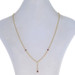 Yellow Gold Ruby Infinity Station Lariat Drop Necklace 17 1/4" 14k Rondelle Bead Yellow Gold Ruby Infinity Station Lariat Drop Necklace 17 1/4" 14k Rondelle Bead