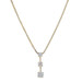 Yellow Gold Diamond Graduated Three-Stone Journey Pendant Necklace 18" 14k .50ct Yellow Gold Diamond Graduated Three-Stone Journey Pendant Necklace 18" 14k .50ct