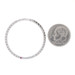 Roberto Coin Diamond Circle Pendant - White Gold 18k Round .65ctw Love Eternity Roberto Coin Diamond Circle Pendant - White Gold 18k Round .65ctw Love Eternity