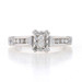 White Gold Diamond Cluster Engagement Ring -10k Round Brilliant .27ctw Cathedral White Gold Diamond Cluster Engagement Ring -10k Round Brilliant .27ctw Cathedral