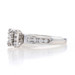 White Gold Diamond Cluster Engagement Ring -10k Round Brilliant .27ctw Cathedral White Gold Diamond Cluster Engagement Ring -10k Round Brilliant .27ctw Cathedral
