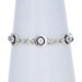 Sterling Silver Cubic Zirconia Link Bracelet 8 1/4" - 925 Round 2.50ctw Circles Sterling Silver Cubic Zirconia Link Bracelet 8 1/4" - 925 Round 2.50ctw Circles