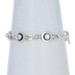 Sterling Silver Cubic Zirconia Link Bracelet 8 1/4" - 925 Round 2.50ctw Circles Sterling Silver Cubic Zirconia Link Bracelet 8 1/4" - 925 Round 2.50ctw Circles