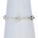 Sterling Silver Cubic Zirconia Link Bracelet 8 1/4" - 925 Round 2.50ctw Circles Sterling Silver Cubic Zirconia Link Bracelet 8 1/4" - 925 Round 2.50ctw Circles