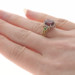 Sterling Lead Glass Filled Ruby & Chrome Diopside Ring -925 Gold Pltd Oval 8 1/4 Sterling Lead Glass Filled Ruby & Chrome Diopside Ring -925 Gold Pltd Oval 8 1/4