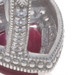 Sterling Lead Glass Filled Ruby White Sapphire Halo Ring 925 Trillion Engagement Sterling Lead Glass Filled Ruby White Sapphire Halo Ring 925 Trillion Engagement