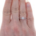 White Gold Diamond Halo Engagement Ring - 14k Round .21ctw Snowflake Flower White Gold Diamond Halo Engagement Ring - 14k Round .21ctw Snowflake Flower