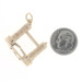 Yellow Gold Tower Bridge Charm - 9k London Pendant Moves Yellow Gold Tower Bridge Charm - 9k London Pendant Moves