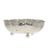 Sterling Silver Mexican Footed Serving Bowl - 925 Scallop M.O.K. Y F.H.R. Sterling Silver Mexican Footed Serving Bowl - 925 Scallop M.O.K. Y F.H.R.