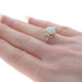 Yellow Gold Opal & Diamond Bypass Ring - 14k Oval Cabochon 1.42ctw Yellow Gold Opal & Diamond Bypass Ring - 14k Oval Cabochon 1.42ctw