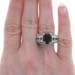Sterling Silver Chrome Diopside Ring - 925 Oval & Round 3.50ctw Sterling Silver Chrome Diopside Ring - 925 Oval & Round 3.50ctw