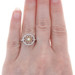 Kallati Diamond Cluster Halo Ring White Gold 9k Round Brilliant .30ctw Starburst Kallati Diamond Cluster Halo Ring White Gold 9k Round Brilliant .30ctw Starburst