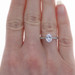 White Gold Semi-Mount Hidden Halo Engagement Ring - 14k for 8x6mm Oval Dias White Gold Semi-Mount Hidden Halo Engagement Ring - 14k for 8x6mm Oval Dias
