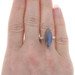 Sterling & Yellow Gold Labradorite Cocktail Solitaire Ring 925 18k Rose Marquise Sterling & Yellow Gold Labradorite Cocktail Solitaire Ring 925 18k Rose Marquise