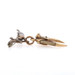 Sterling Shriners Simulated Lynx Claws Vintage Pin 925 & 10k Gold Sword Crescent Sterling Shriners Simulated Lynx Claws Vintage Pin 925 & 10k Gold Sword Crescent