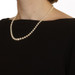 Yellow Gold Akoya Pearl & Diamond Graduated Strand Necklace 18 1/2" - 14k GIA Yellow Gold Akoya Pearl & Diamond Graduated Strand Necklace 18 1/2" - 14k GIA