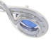 Sterling Kyanite & White Topaz Dangle Earrings - 925 Oval 1.80ctw Twist Pierced Sterling Kyanite & White Topaz Dangle Earrings - 925 Oval 1.80ctw Twist Pierced