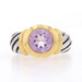 NEW Amethyst Solitaire Ring Sterling Silver 925 Gold Plated Round 2.00ct Size 8 NEW Amethyst Solitaire Ring Sterling Silver 925 Gold Plated Round 2.00ct Size 8