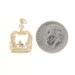 14k Yellow Gold Regal Crown Charm - 14k Royalty Charm Pendant 14k Yellow Gold Regal Crown Charm - 14k Royalty Charm Pendant