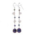 White Gold Freshwater Pearl Dangle Earrings - 14k Pierced Treated White Gold Freshwater Pearl Dangle Earrings - 14k Pierced Treated