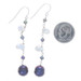White Gold Freshwater Pearl Dangle Earrings - 14k Pierced Treated White Gold Freshwater Pearl Dangle Earrings - 14k Pierced Treated