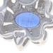 Sterling Kyanite & White Topaz Large Stud Earrings - 925 Oval 1.53ctw Flowers Sterling Kyanite & White Topaz Large Stud Earrings - 925 Oval 1.53ctw Flowers