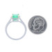 Platinum Emerald & Diamond Halo Ring - 18k Emerald Cut 2.34ctw GIA Platinum Emerald & Diamond Halo Ring - 18k Emerald Cut 2.34ctw GIA