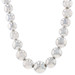 Sterling Graduated Bead Strand Necklace 20 1/4" - 925 Dot Ball Magnetic Clasp Sterling Graduated Bead Strand Necklace 20 1/4" - 925 Dot Ball Magnetic Clasp