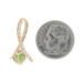 Yellow Gold Chrome Diopside & White Topaz Pendant - 10k Round .80ctw Ribbon Loop Yellow Gold Chrome Diopside & White Topaz Pendant - 10k Round .80ctw Ribbon Loop