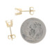 Yellow Gold Cubic Zirconia Stud Earrings - 14k Round Brilliant 1.00ctw Pierced Yellow Gold Cubic Zirconia Stud Earrings - 14k Round Brilliant 1.00ctw Pierced