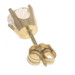 Yellow Gold Cubic Zirconia Stud Earrings - 14k Round Brilliant 1.00ctw Pierced Yellow Gold Cubic Zirconia Stud Earrings - 14k Round Brilliant 1.00ctw Pierced