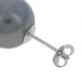 White Gold Cultured Tahitian Pearl Stud Earrings - 14k Pierced White Gold Cultured Tahitian Pearl Stud Earrings - 14k Pierced