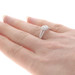 White Gold Diamond Halo Engagement Ring - 14k Round Brilliant .50ctw White Gold Diamond Halo Engagement Ring - 14k Round Brilliant .50ctw