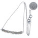 Sterling Silver Labradorite Beaded Bar Necklace 925 Faceted Bead Cube Adjustable Sterling Silver Labradorite Beaded Bar Necklace 925 Faceted Bead Cube Adjustable