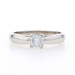 Platinum Diamond Solitaire Engagement Ring - Princess Cut .45ct GIA Cathedral Platinum Diamond Solitaire Engagement Ring - Princess Cut .45ct GIA Cathedral