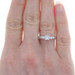 Platinum Diamond Solitaire Engagement Ring - Princess Cut .45ct GIA Cathedral Platinum Diamond Solitaire Engagement Ring - Princess Cut .45ct GIA Cathedral