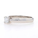 Platinum Diamond Solitaire Engagement Ring - Princess Cut .45ct GIA Cathedral Platinum Diamond Solitaire Engagement Ring - Princess Cut .45ct GIA Cathedral