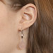Sterling Silver Rose Quartz Dangle Earrings - 925 Briolette Pierced Sterling Silver Rose Quartz Dangle Earrings - 925 Briolette Pierced