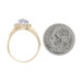 Yellow Gold Sapphire & Diamond Ring - 14k Pear 1.16ctw V Wishbone Yellow Gold Sapphire & Diamond Ring - 14k Pear 1.16ctw V Wishbone