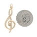 Yellow Gold Treble Clef Pendant - 14k Music Note Musician's Charm Yellow Gold Treble Clef Pendant - 14k Music Note Musician's Charm