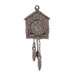 Silver Cuckoo Clock Pendant - 800 Pendulum & Weights Move Silver Cuckoo Clock Pendant - 800 Pendulum & Weights Move
