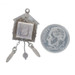 Silver Cuckoo Clock Pendant - 800 Pendulum & Weights Move Silver Cuckoo Clock Pendant - 800 Pendulum & Weights Move