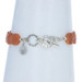Jodie M Agate Beaded Bracelet - Sterling Silver 925 Adjustable Toggle Jodie M Agate Beaded Bracelet - Sterling Silver 925 Adjustable Toggle