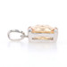 Sterling Cubic Zirconia Solitaire Pendant - 925 Cushion Checkerboard 11.60ct Sterling Cubic Zirconia Solitaire Pendant - 925 Cushion Checkerboard 11.60ct