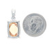 Sterling Cubic Zirconia Solitaire Pendant - 925 Cushion Checkerboard 11.60ct Sterling Cubic Zirconia Solitaire Pendant - 925 Cushion Checkerboard 11.60ct
