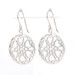Sterling Silver Floral Lace Heart Medallion Dangle Earrings -925 Circles Pierced Sterling Silver Floral Lace Heart Medallion Dangle Earrings -925 Circles Pierced