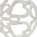 Sterling Silver Floral Lace Heart Medallion Dangle Earrings -925 Circles Pierced Sterling Silver Floral Lace Heart Medallion Dangle Earrings -925 Circles Pierced