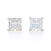 Sterling Silver Cubic Zirconia Stud Earrings - 925 Princess 1.50ctw Pierced Sterling Silver Cubic Zirconia Stud Earrings - 925 Princess 1.50ctw Pierced