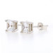 Sterling Silver Cubic Zirconia Stud Earrings - 925 Princess 1.50ctw Pierced Sterling Silver Cubic Zirconia Stud Earrings - 925 Princess 1.50ctw Pierced